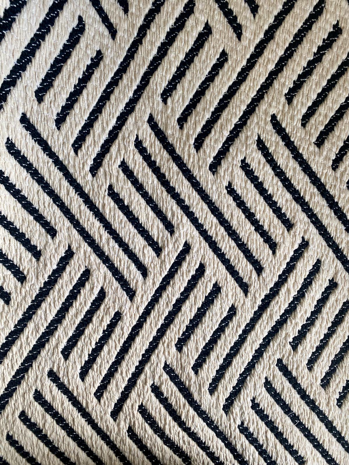 Tapis réversible noir & blanc